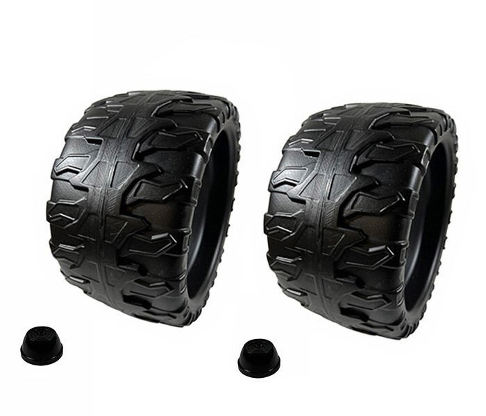(2) Power Wheels BCK85-2659 Jeep Wrangler Wheel and Retainer Cap Kit 00801-1451