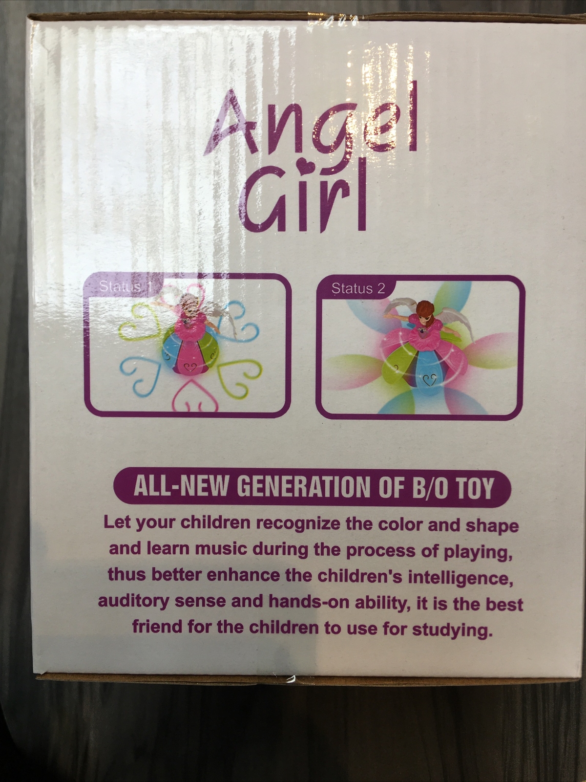 Dancing Angel Lighting Music Rotate Beautiful Doll Robot Toy Best Gift For Girls