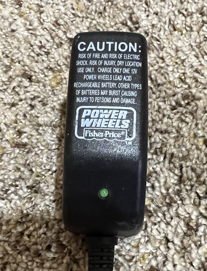 Power Wheels Fisher Price Power Cord Class 2 Battery Charger Model # 00801-1480