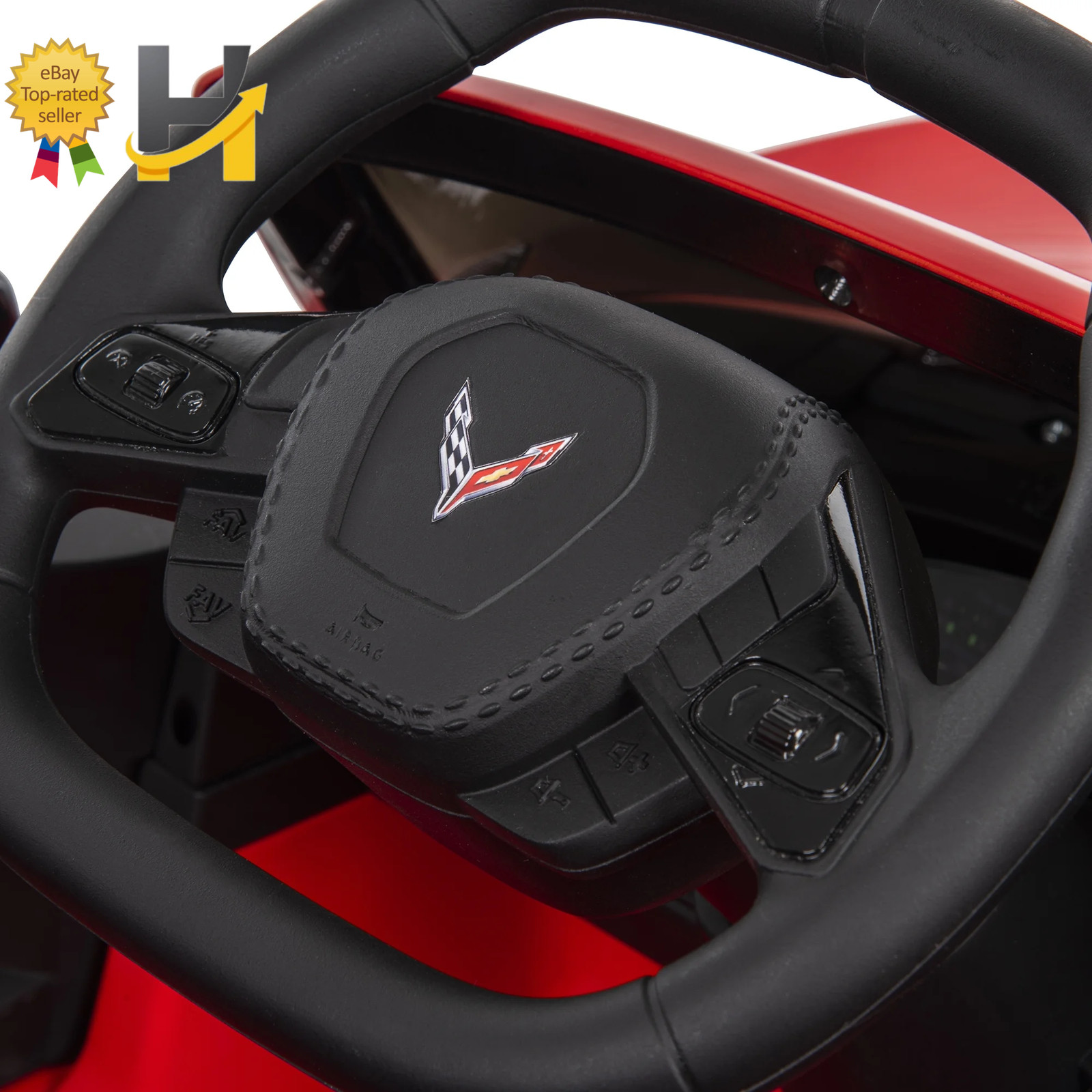 12V Corvette Stingray Battery Powered Ride-On Car Children Ages 3+ Sounds