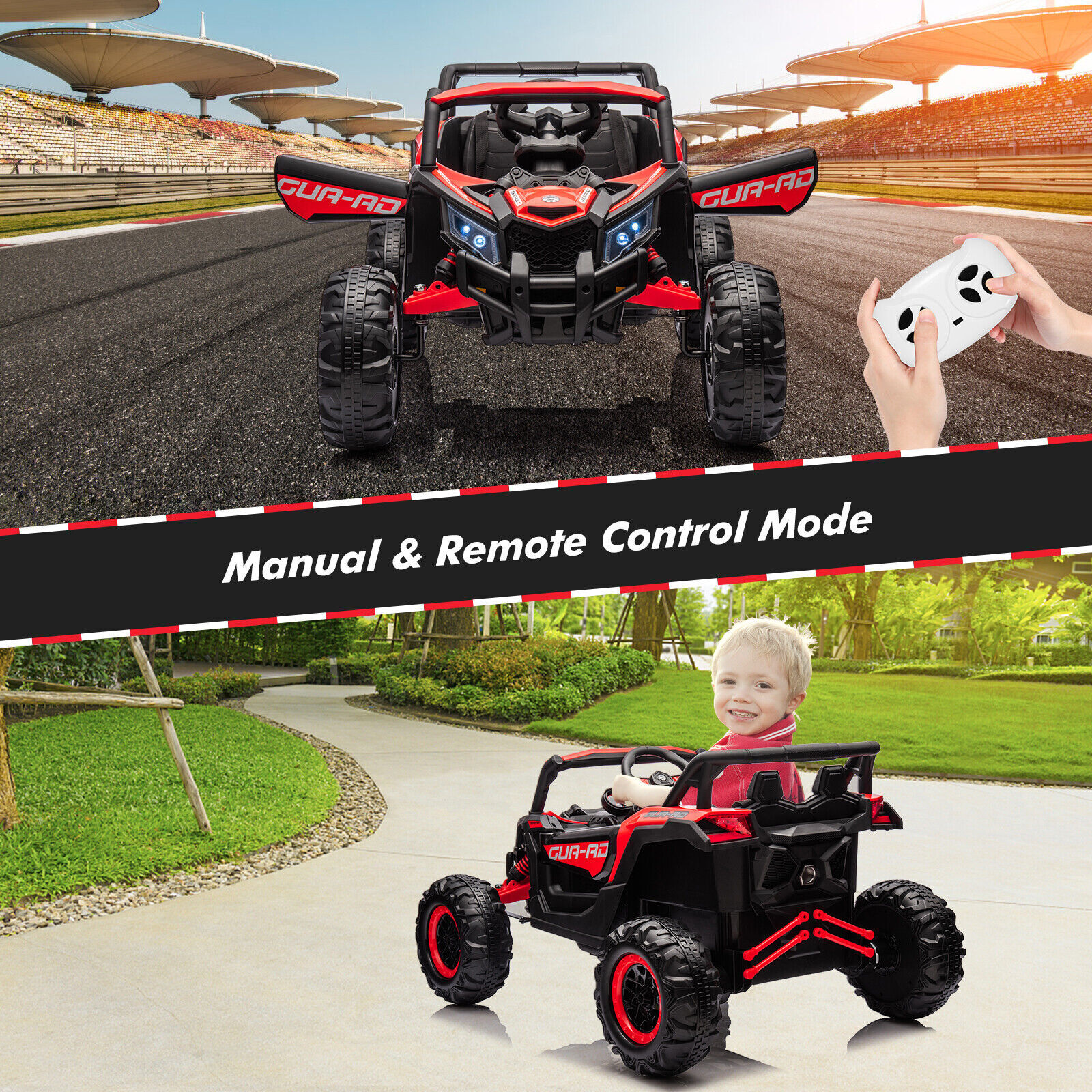24V Kids Ride On UTV Car for Kids Electric Fun Toys 4 Wheeler Off-Road W/Remote