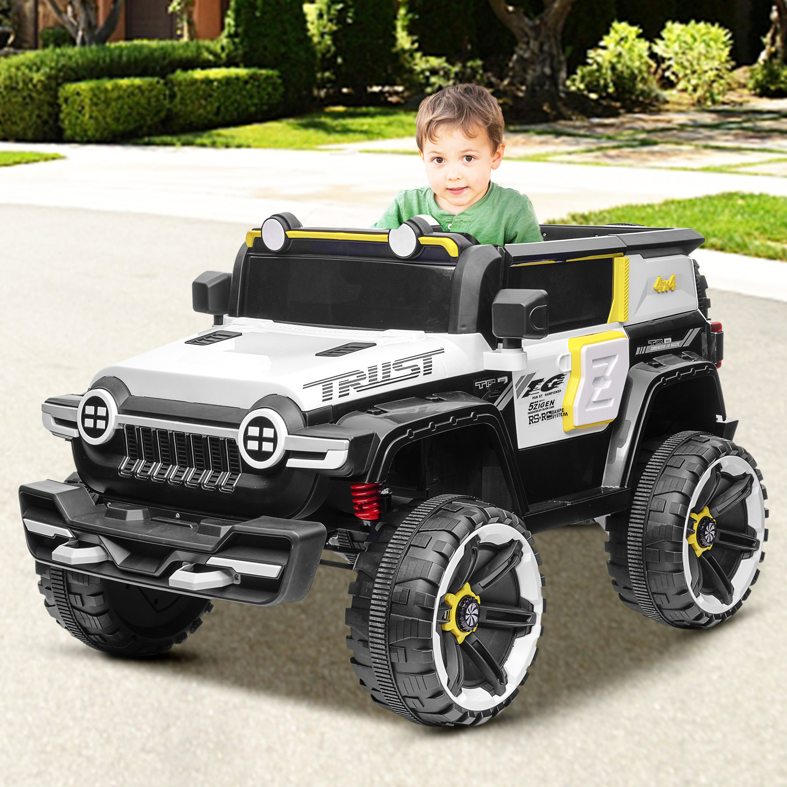 12V Kids Electric Ride on ATV Truck,Single Seat Truck for Boys & Girls Ages 3-7