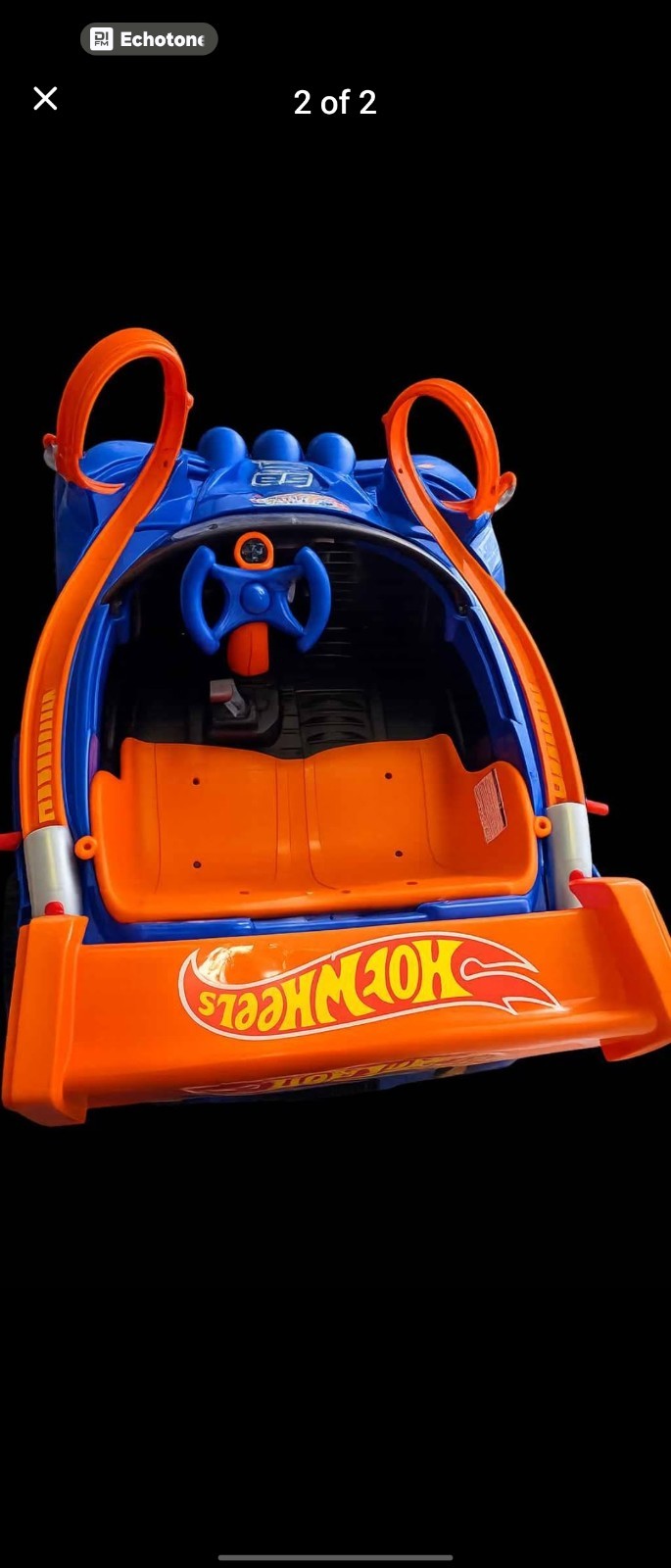 Hot WHEELS RACE Car 2 Seater ELECTRIC, BATTERY, LOOP LAUNCH