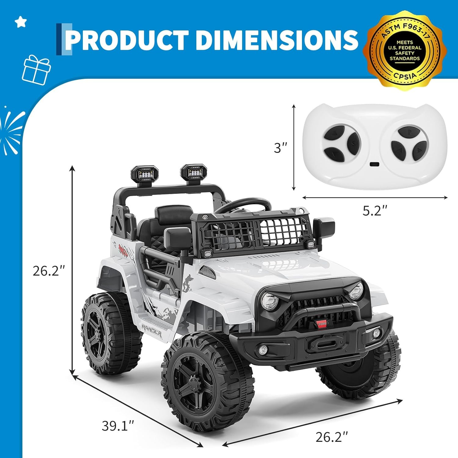 Ride on Toys for Kids, Kids’ Electric Vehicles, Electric Car for Kids, 12V Ride
