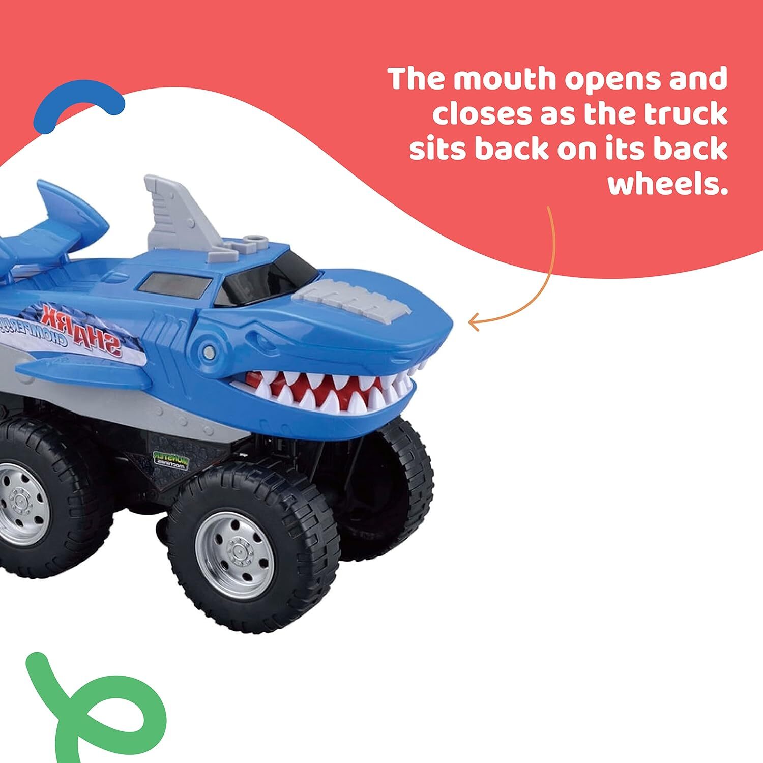 Shark Monster Truck – Oversize Motorized Wheel