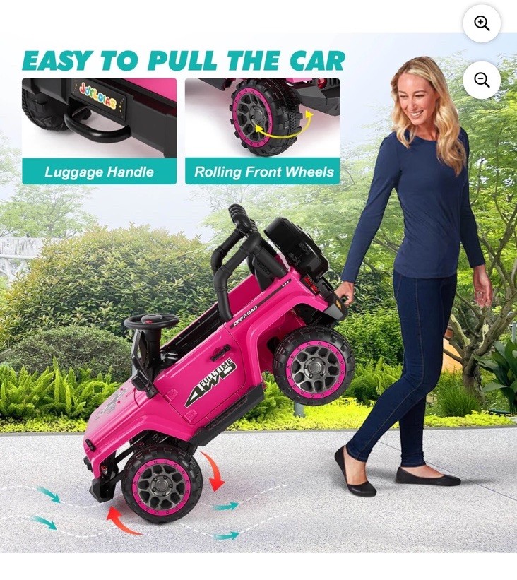 JOYLDIAS Kids Ride on Truck Electric Car w/ Bluetooth Remote Control MP3 Player