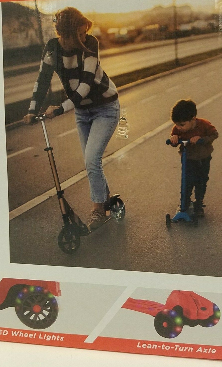 NEW! VIBE LED Kids Kick Scooter Folding Portable Lightweight FREE SHIPPING!
