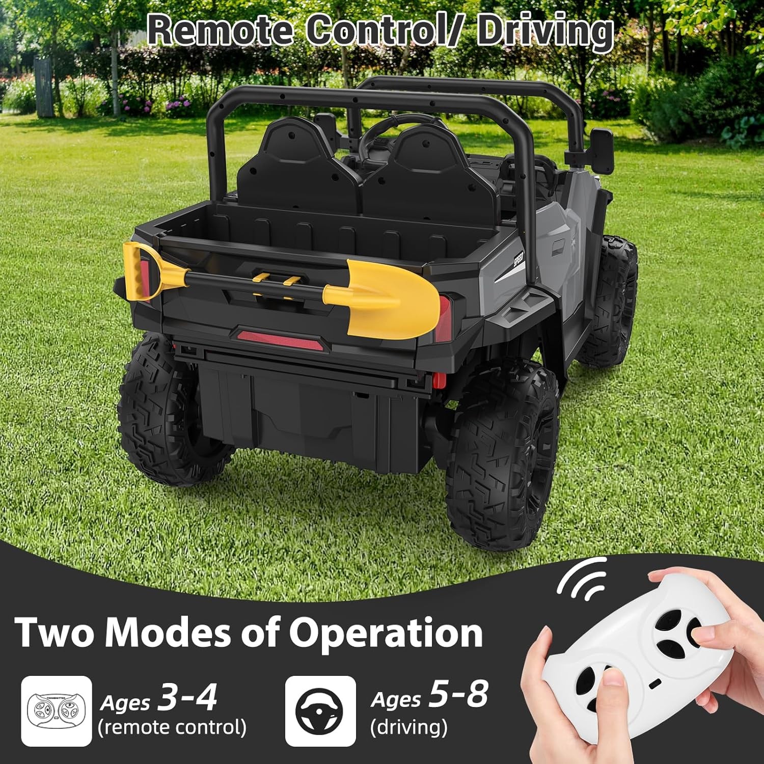Ride on Dump Truck,Electric Ride on Tractors Car w/ Music Player,Gift for Kids