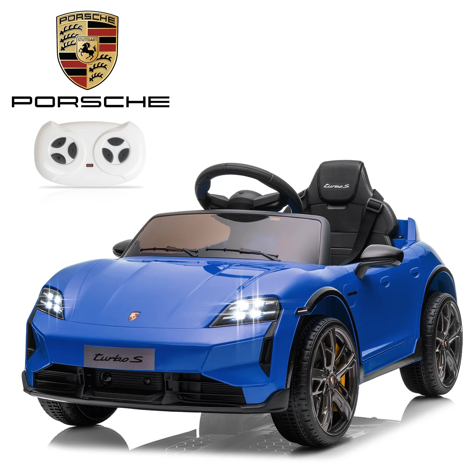 Kids Ride On Car Porsche Taycan 12V Electric Battery Powered Choose Your Color