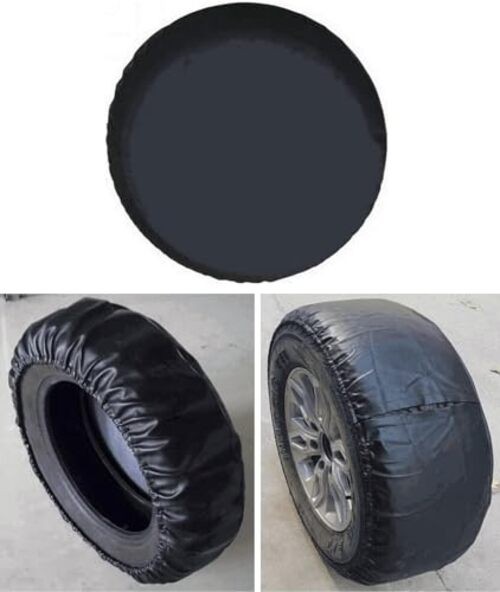 Black Spare Tire Cover, Spare Wheel Cover XL: 285/70R17, 265/70R17, 255/70R18