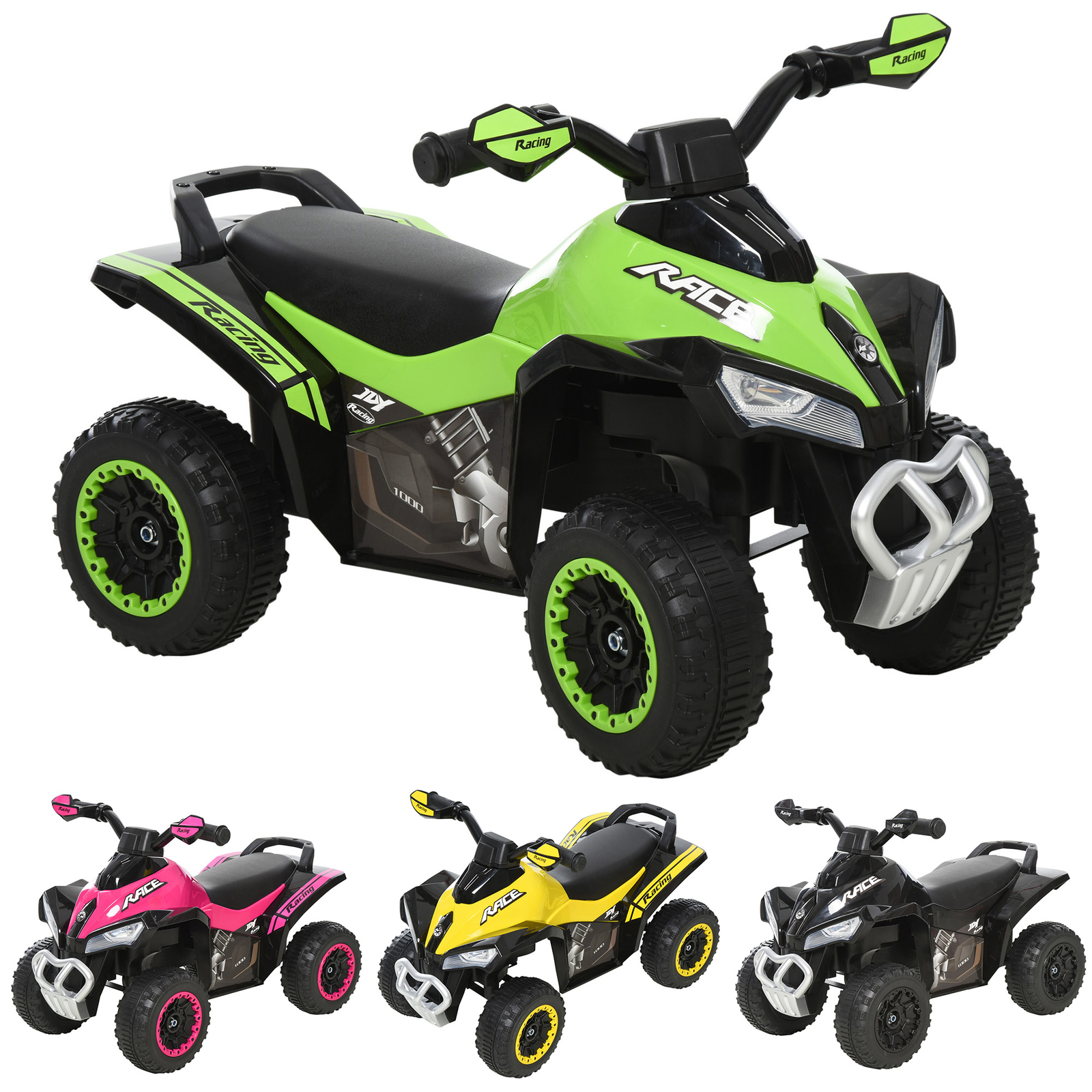 NO Power Kids Ride On Push Car, w/ Music, Lights for 1.5-3