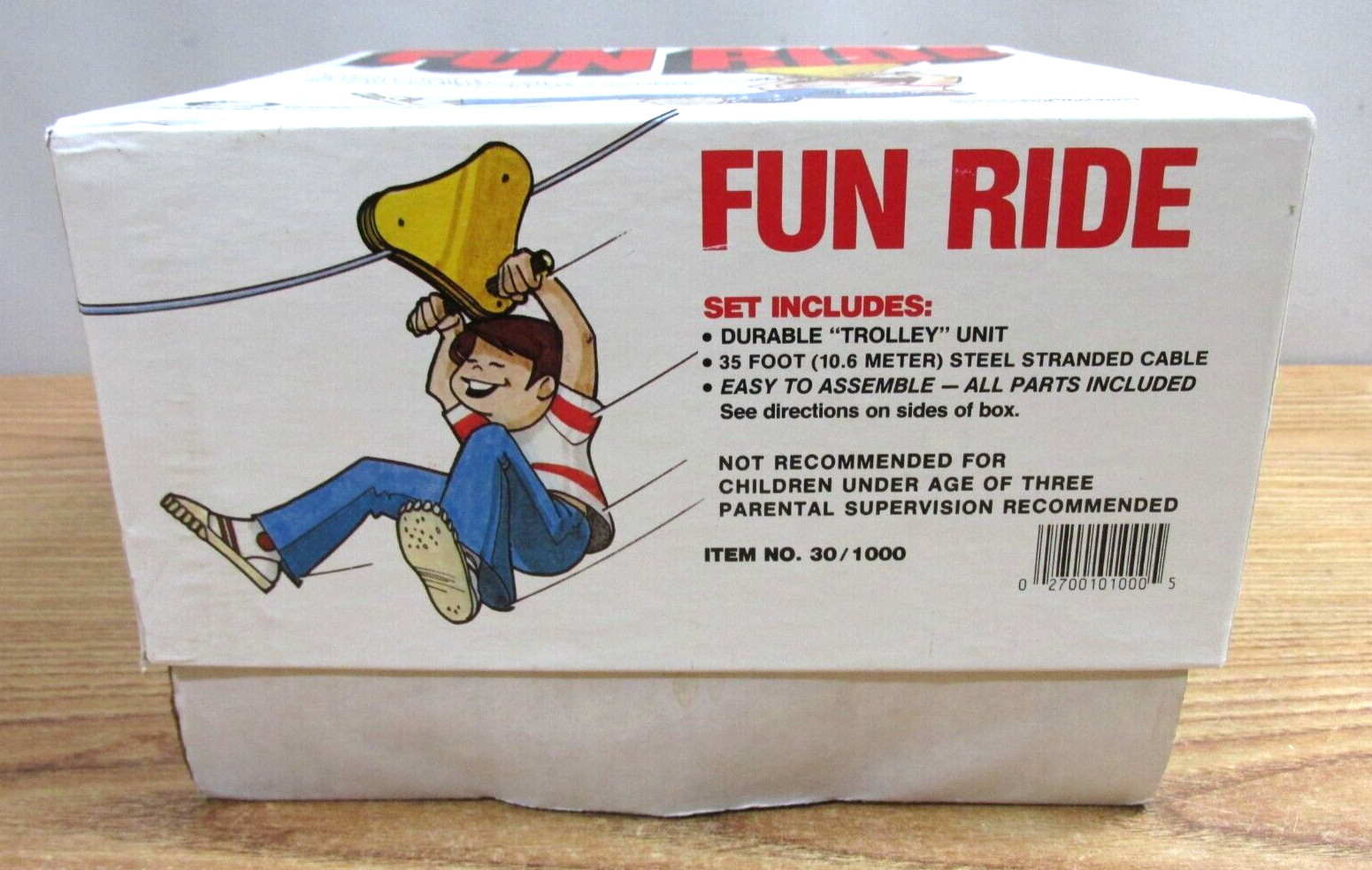 FUN RIDE TROLLY ZIP LINE CABLE RIDE DAVIS GRABOWSKI INC USA ITEM NO 30/1000