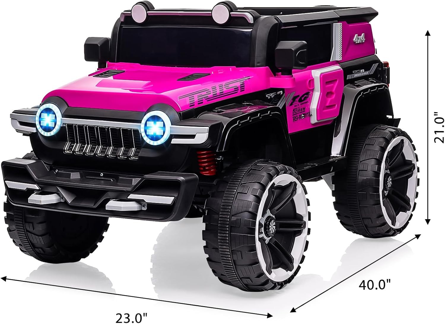 12V Kids Electric Ride on ATV Truck,Single Seat Truck for Boys & Girls Ages 3-7