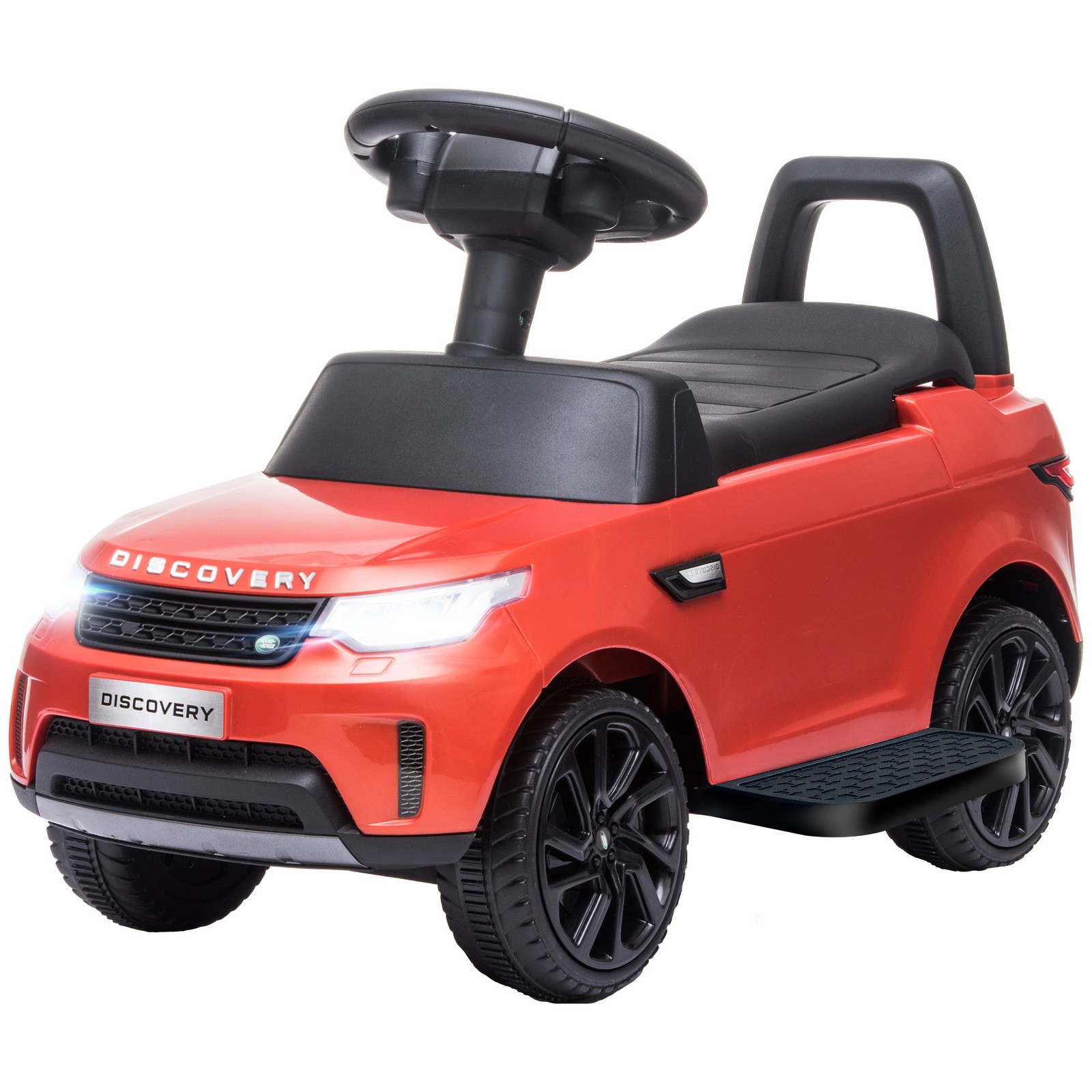 2 in 1 Land Rover Licensed 6V Ride On Car, Sliding Car, Red
