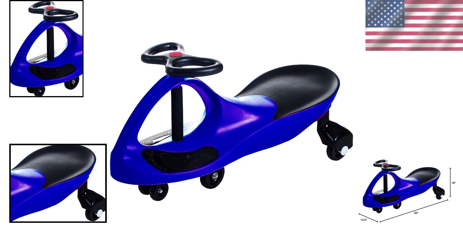 Wiggle Car Plastic Toddler Ride On Toy No Batteries Indoor Outdoor