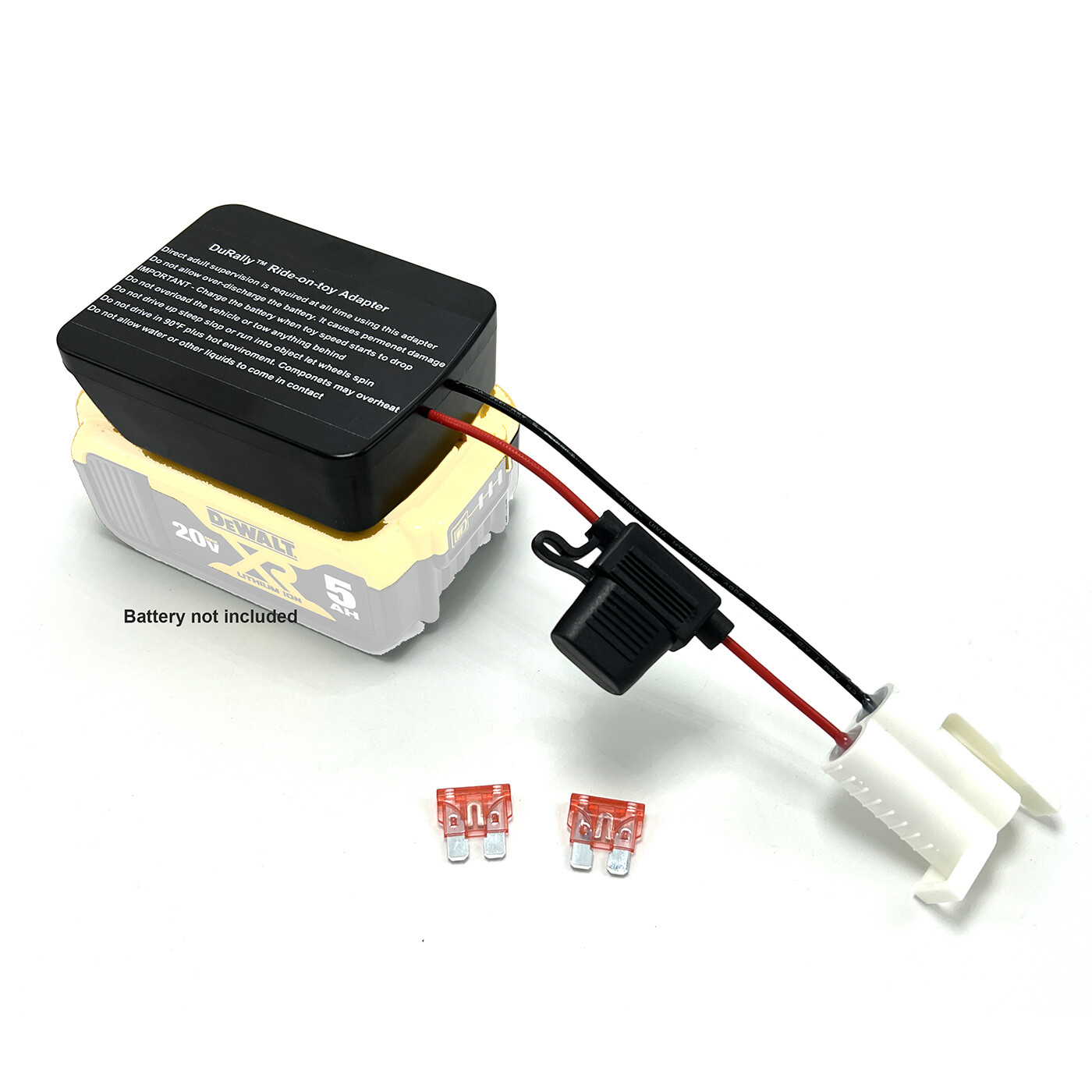 Action Wheels 12V Yamaha Raptor Battery Conversion Kit to 18V/20V Tool Battery