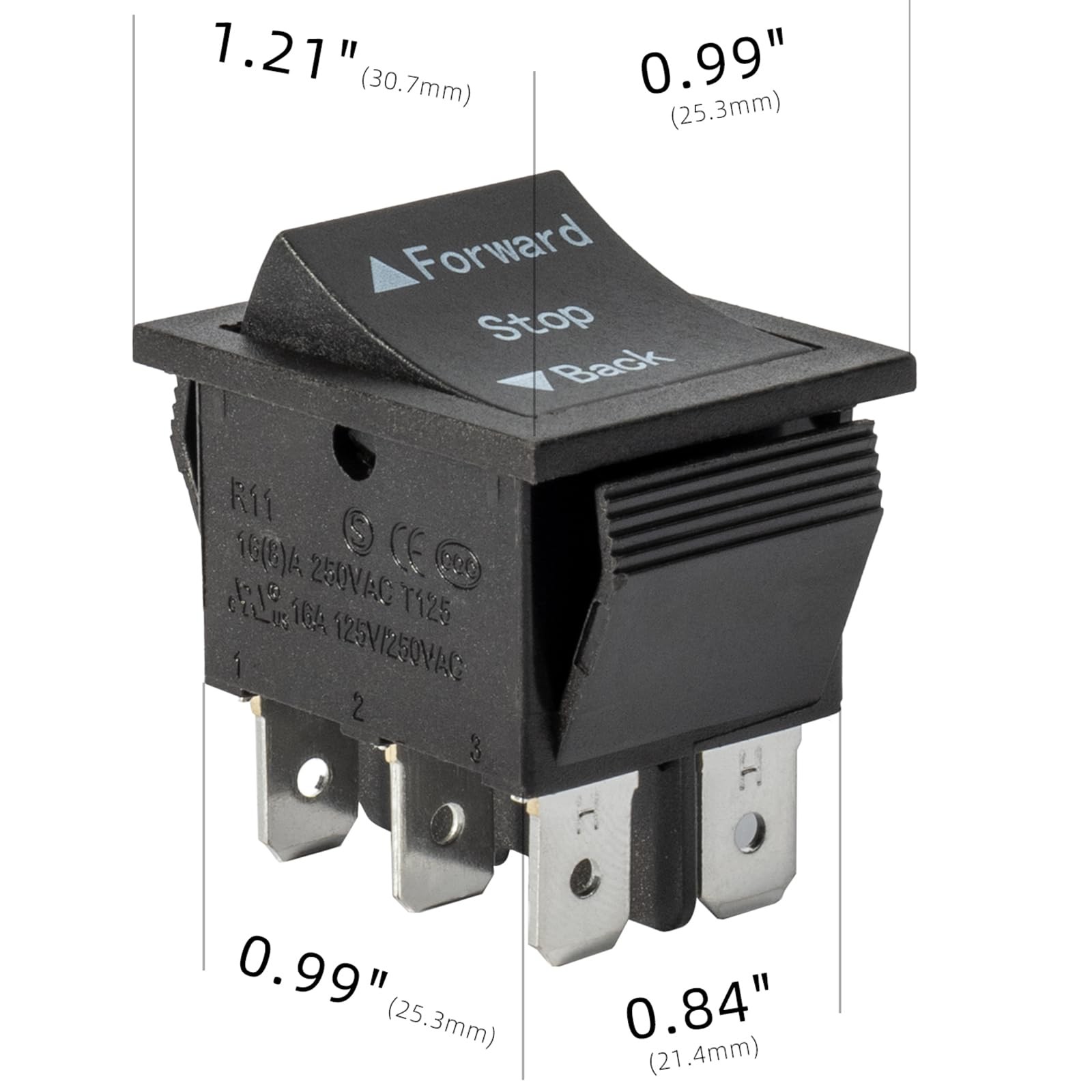 ToiCottage 2 Pcs Universal 6V 12V 24V Forward Reverse Switch Compatible with…