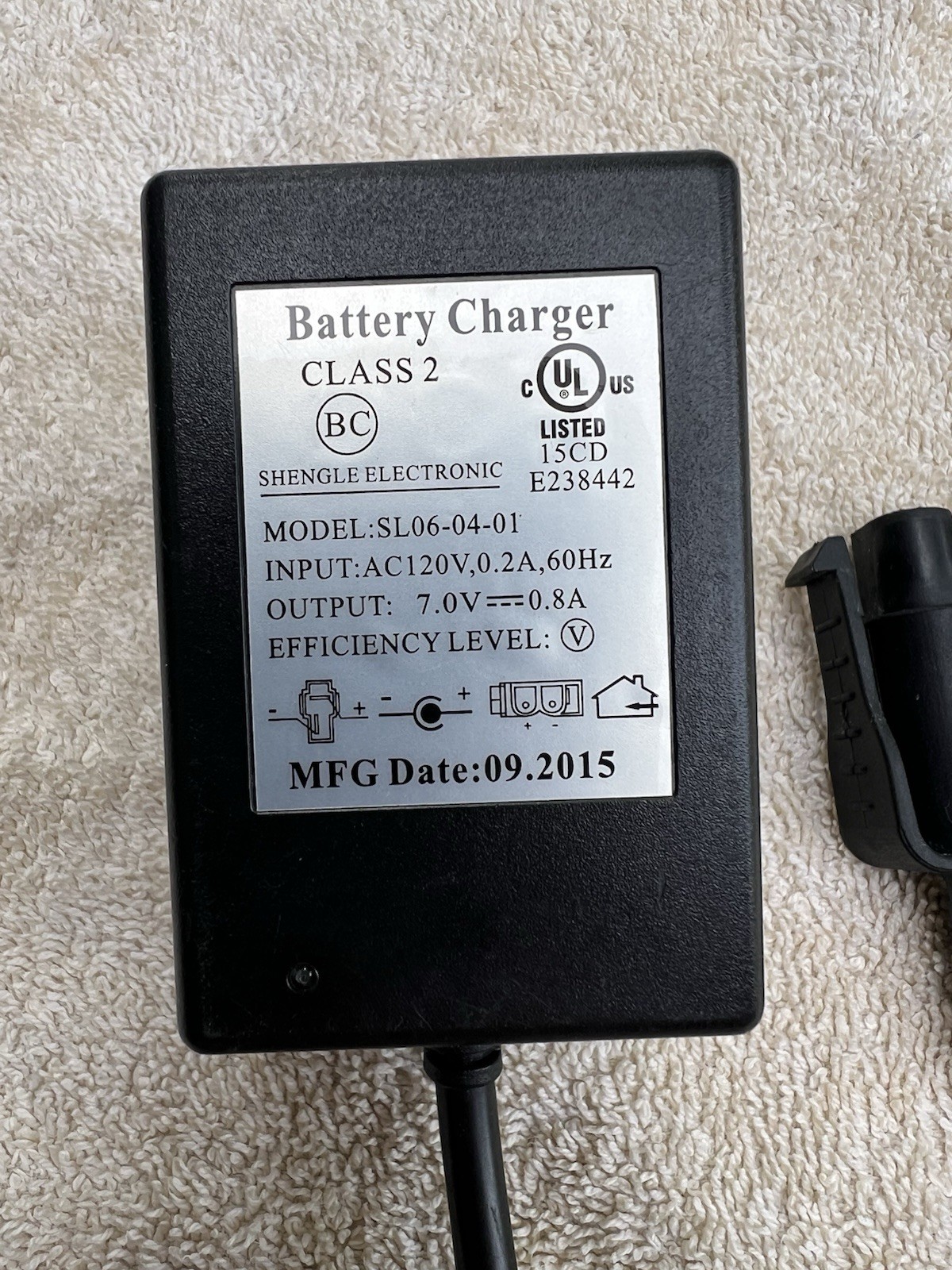 🇺🇸Shengle SL06-04-01 Battery Charger Kid Trax Motion Trends 7V 0.8A🇺🇸