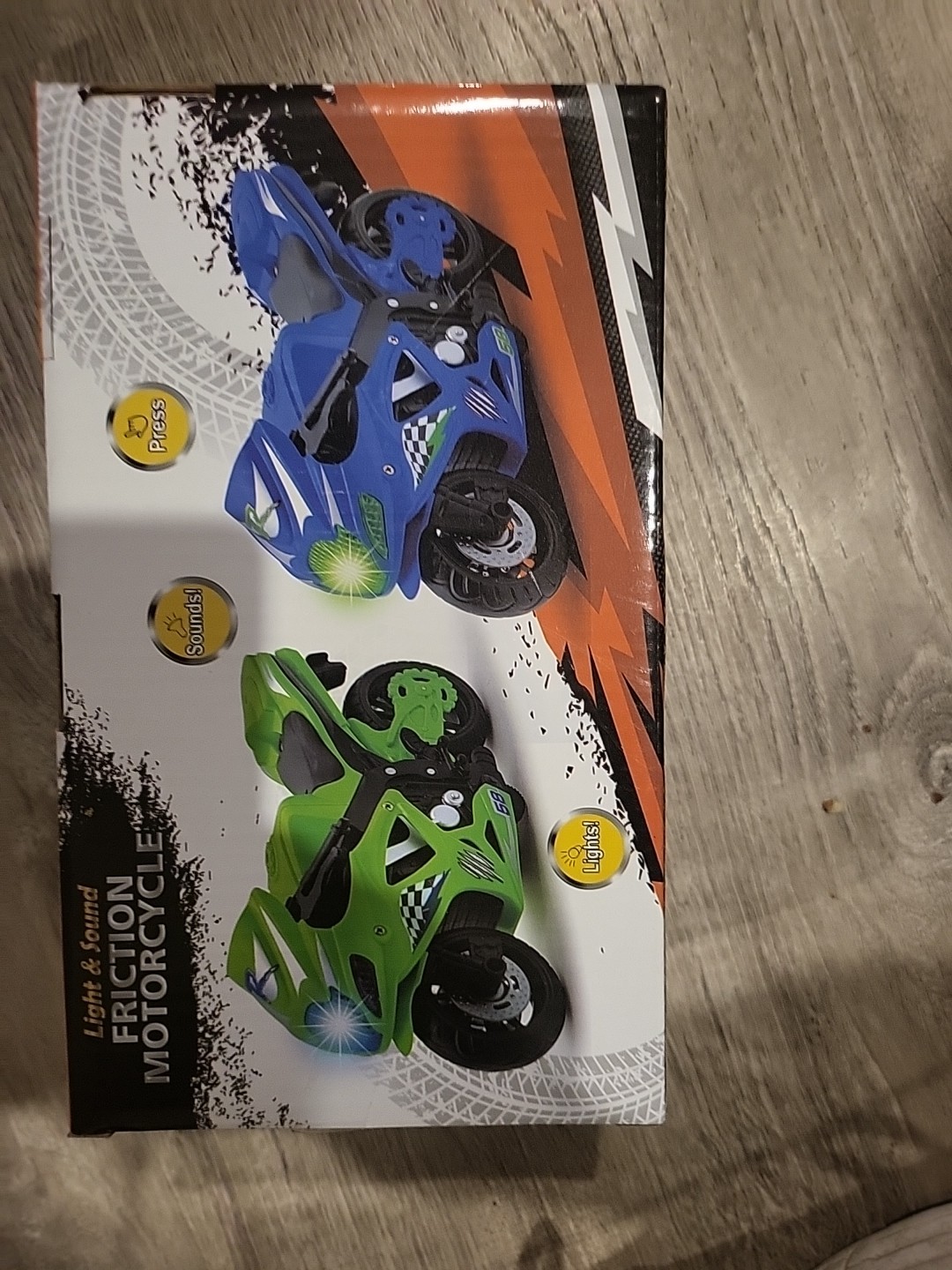 Raxx Wheel Light And Sound Friction Motorcycle