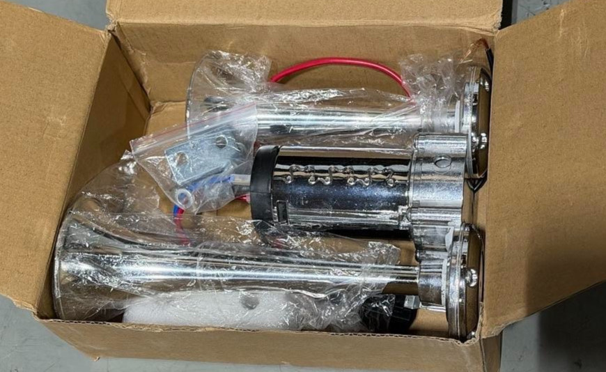 12V 600DB Upgraded Air Horn Dual Trumpets, Super Loud Train Electric…