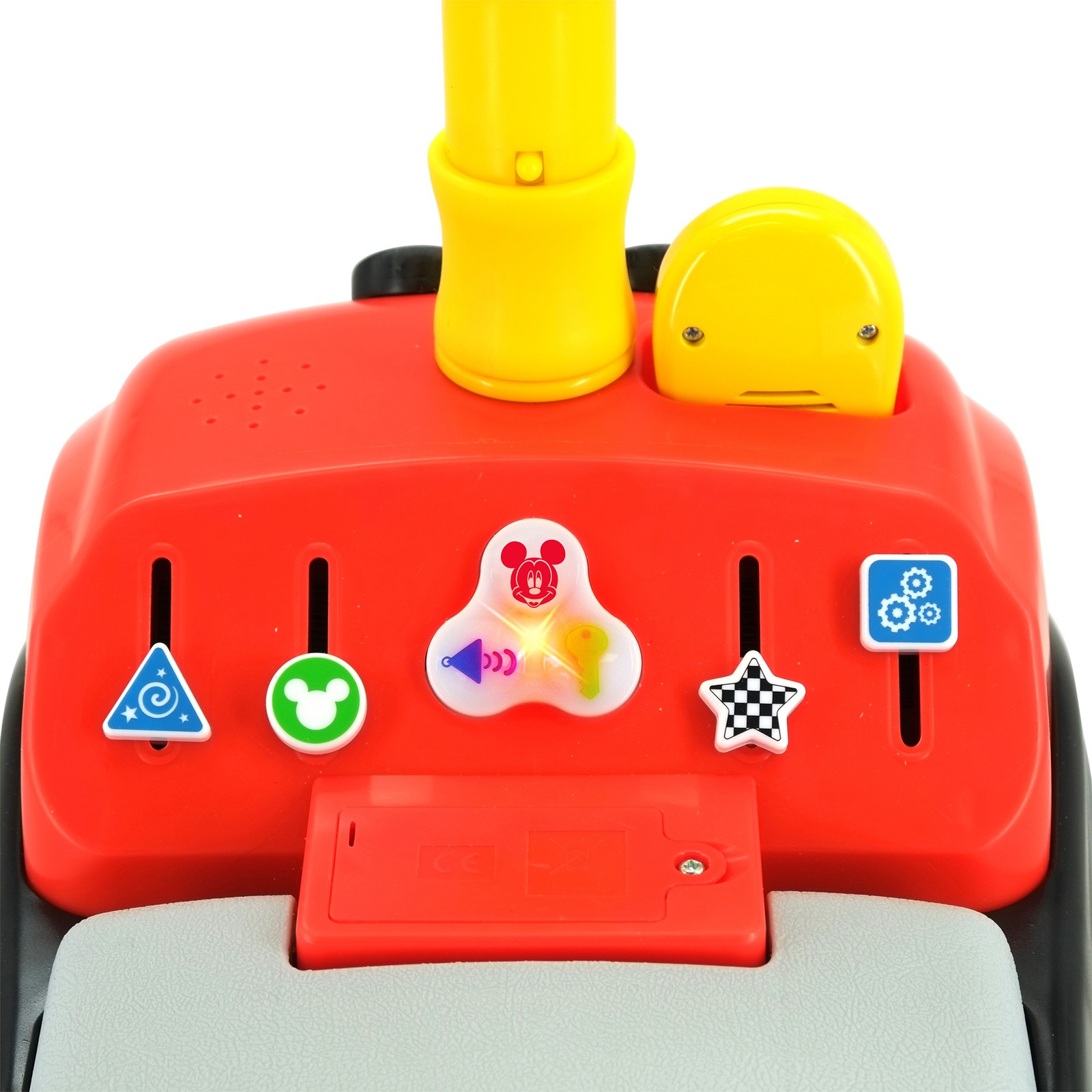 Disney Mickey Foldable Handle Ride-on W/ Interactive Dashboard & Sounds