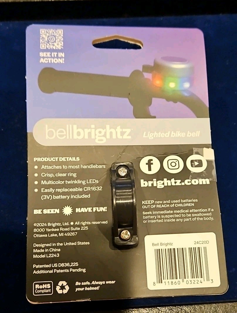 BellBrightz Battery Powered LED Lights For Bikes Color Changing Lights I1444