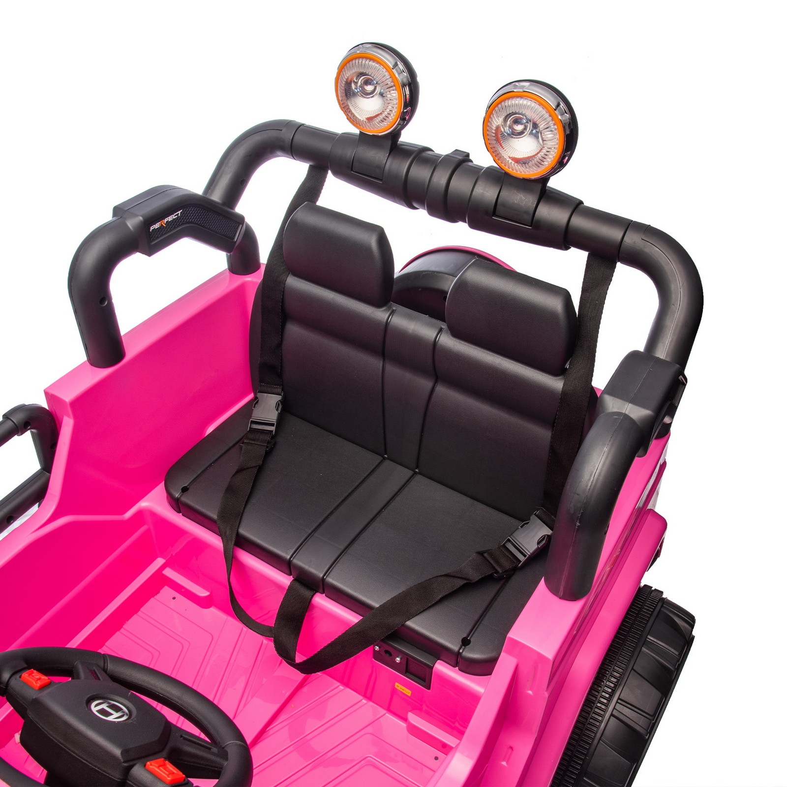 24V 2-Seater Off-Road Ride On Wrangler Jeep Toy Car Parent RC Control LED Music