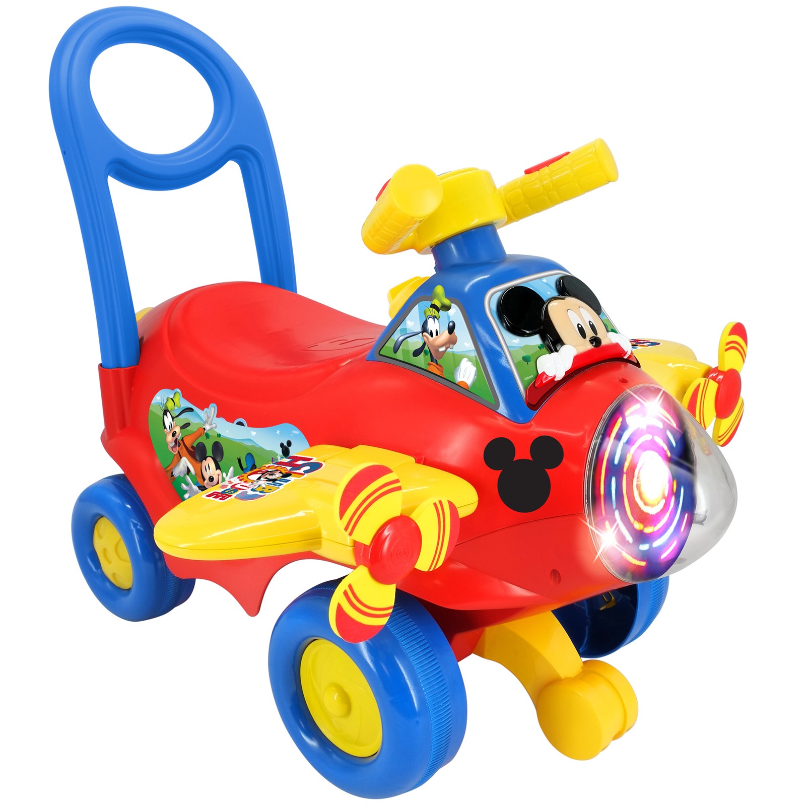Kiddieland: Disney Activity Plane Ride-On – Mickey – Spinning Light & Sounds