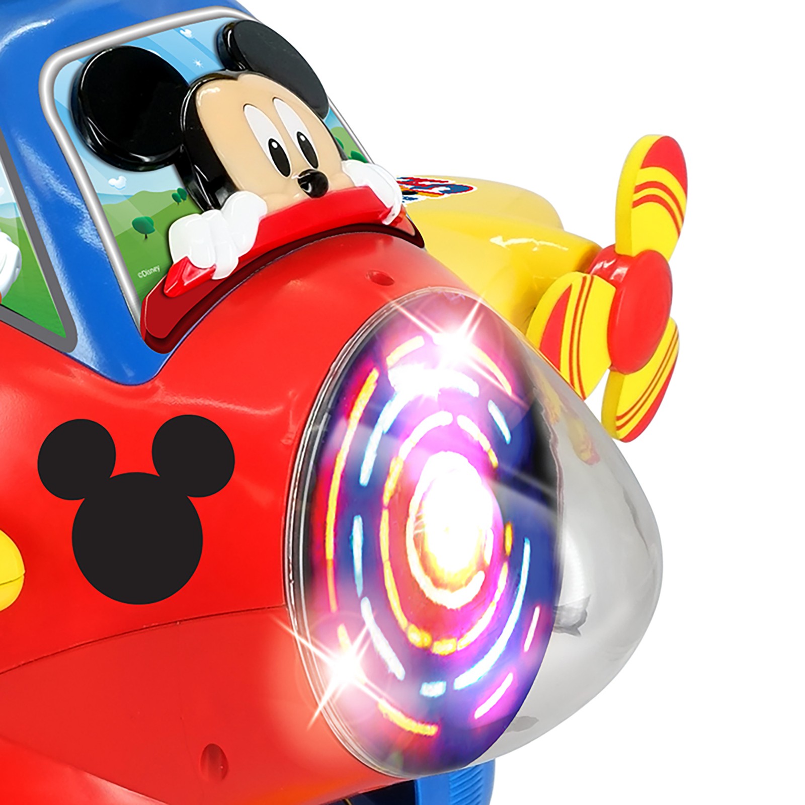 Kiddieland: Disney Activity Plane Ride-On – Mickey – Spinning Light & Sounds