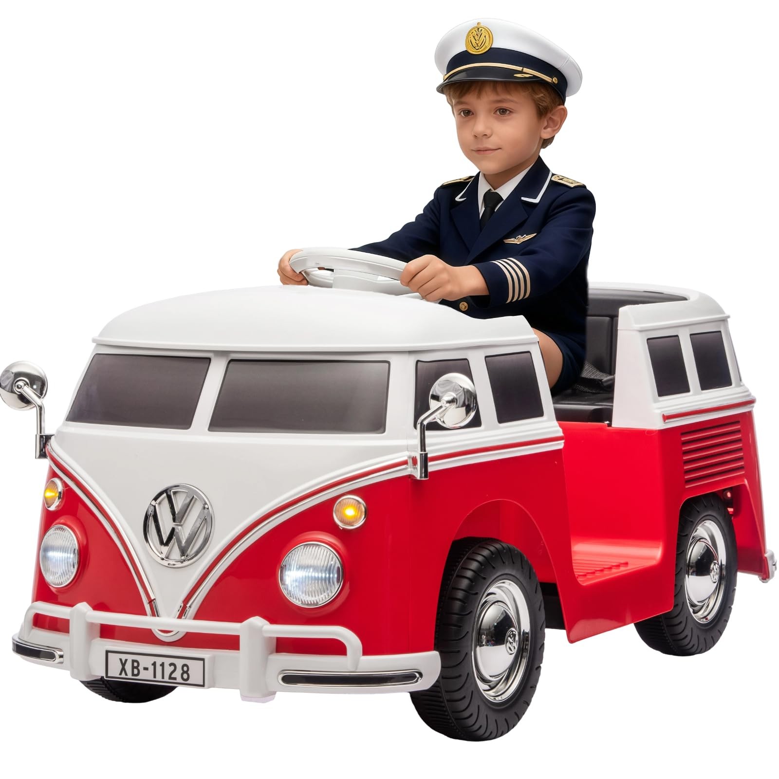 6V Licensed VW Ride On Bus 4.5AH Battery LED Horn Music Kids Gift