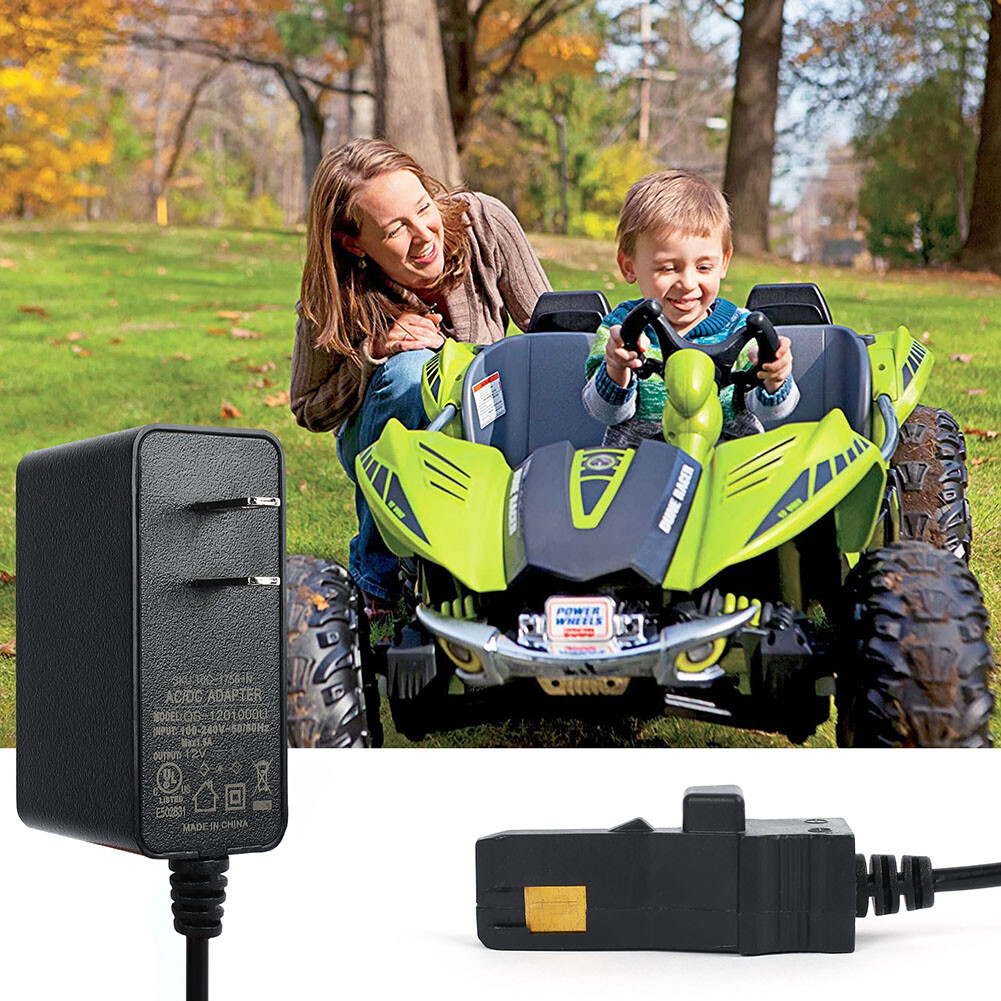 12-Volt Charger for Power Wheels Gray Battery and Orange Top Battery 00801-1778