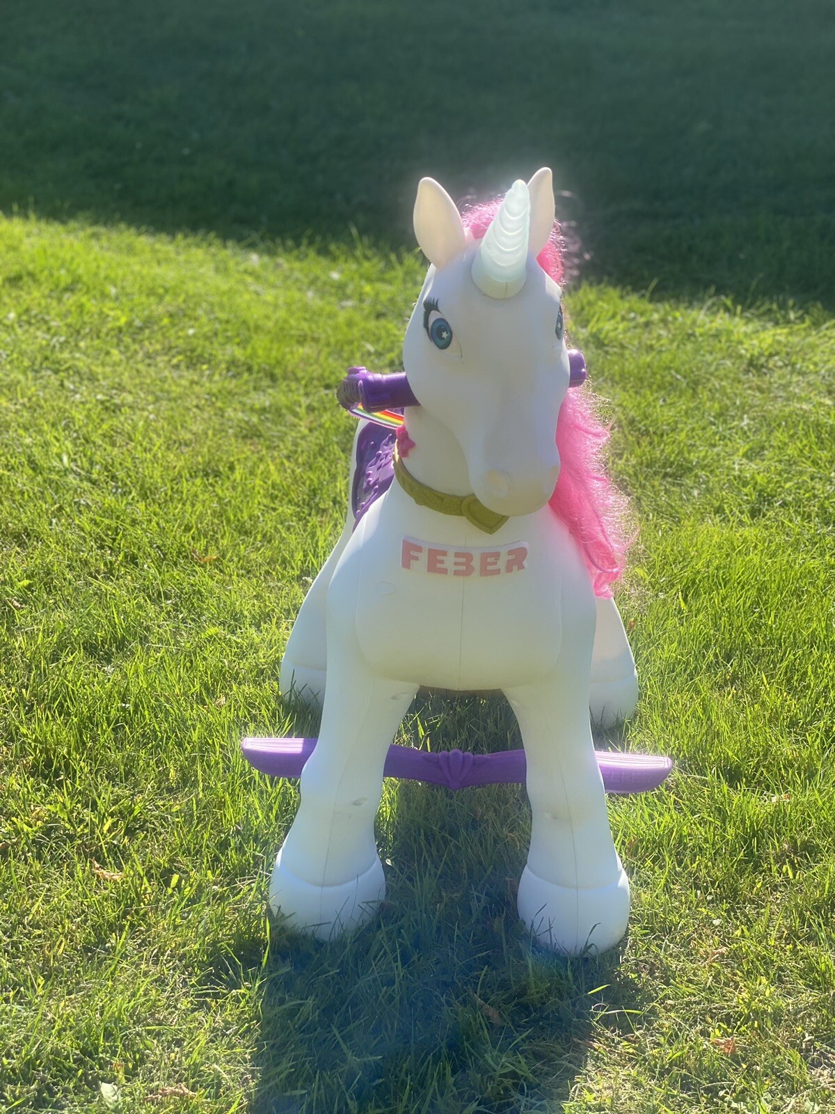 Famous Feber My Lovely Electric Ride-On Unicorn Toy 12 Volt