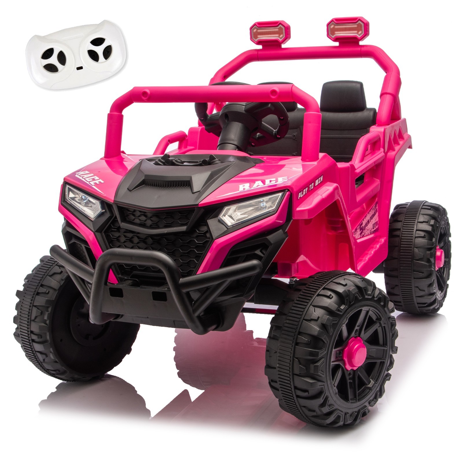 12V Kids Electric Car Truck Ride On UTV W/Remote,Batttery Power Wheels Toys,Pink