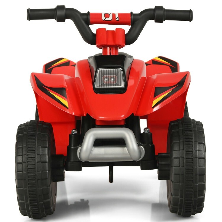 6V Battery Powered Kids Ride On Electric ATV Car Gift Toddler w/ 4 Large Wheels