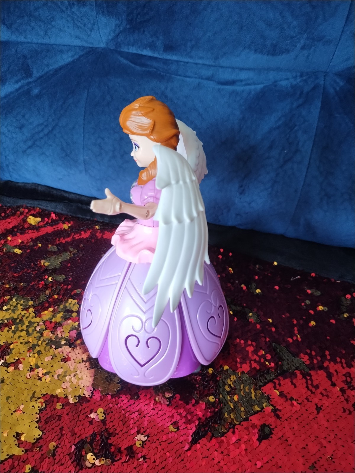 Dancing Angel Lighting Music Rotate Beautiful Doll Robot Toy Best Gift For Girls