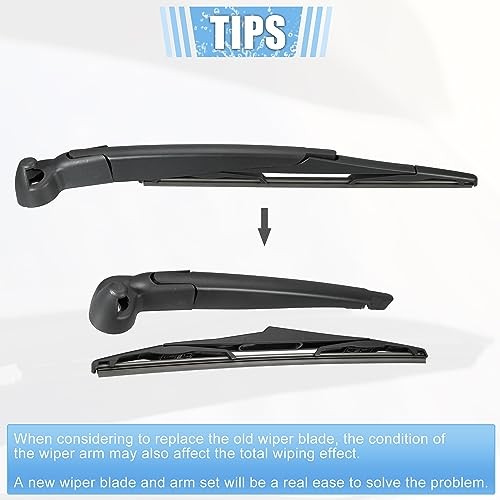 Rear Windshield Wiper Blade Arm Replacement Set Quality Fit for Jeep