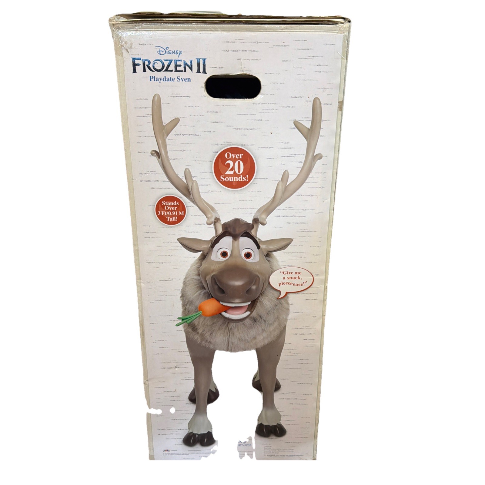 Disney Frozen 2 MySize Playdate Sven Reindeer RideOn Toy w/ Sounds Life-Size NIB