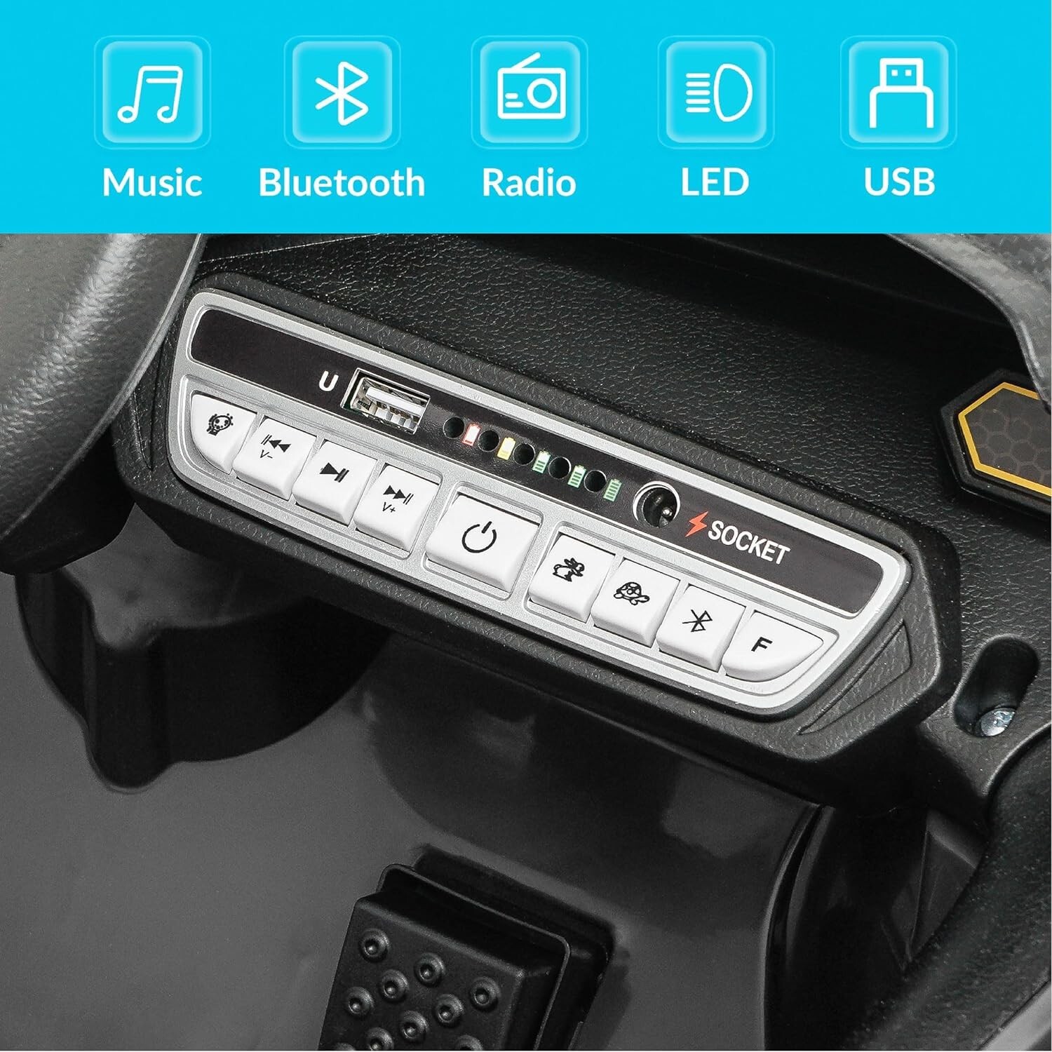 12V Powered Ride Ons for Kids Licensed Lamborghini Poison Small Dual Drive Sport