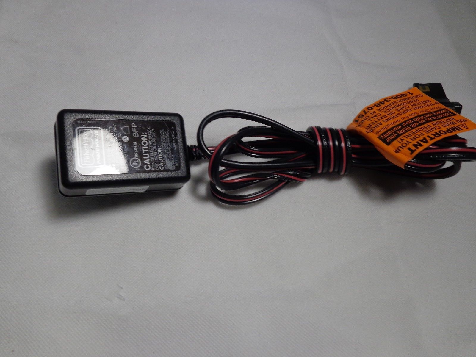 12v 12 volt BATTERY CHARGER Fisher Price – Barbie Cadillac pointed adapter plug