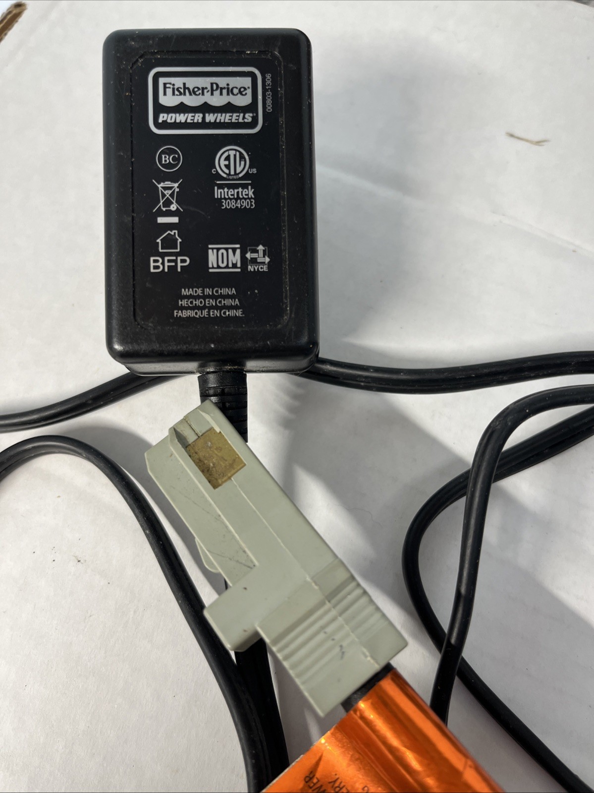 Fisher-Price Power Wheels. Class 2 Battery Charger. Model: 00801-2101