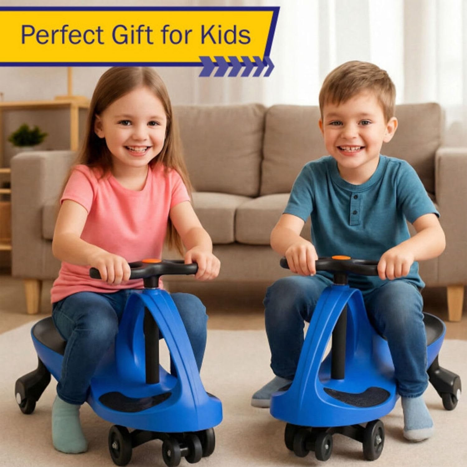 Wiggle Car – Ride on Toy for Ages 3 and Up – Toddler Ride on Toys with no Bat…
