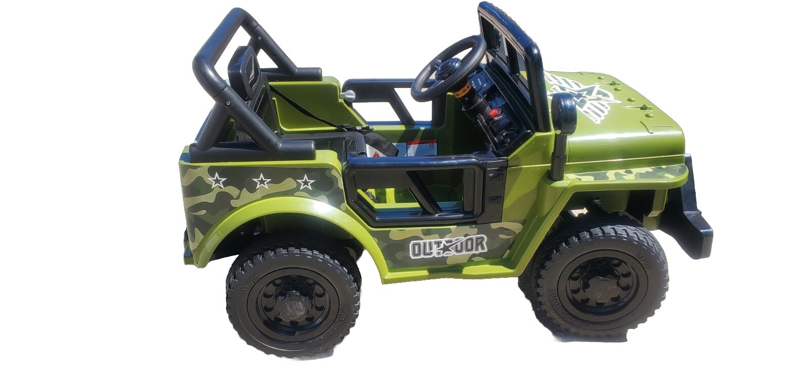 TOBBI 12V Kids Ride On Truck Motorized Cars for Kids LED Headlights 3 to 6 years