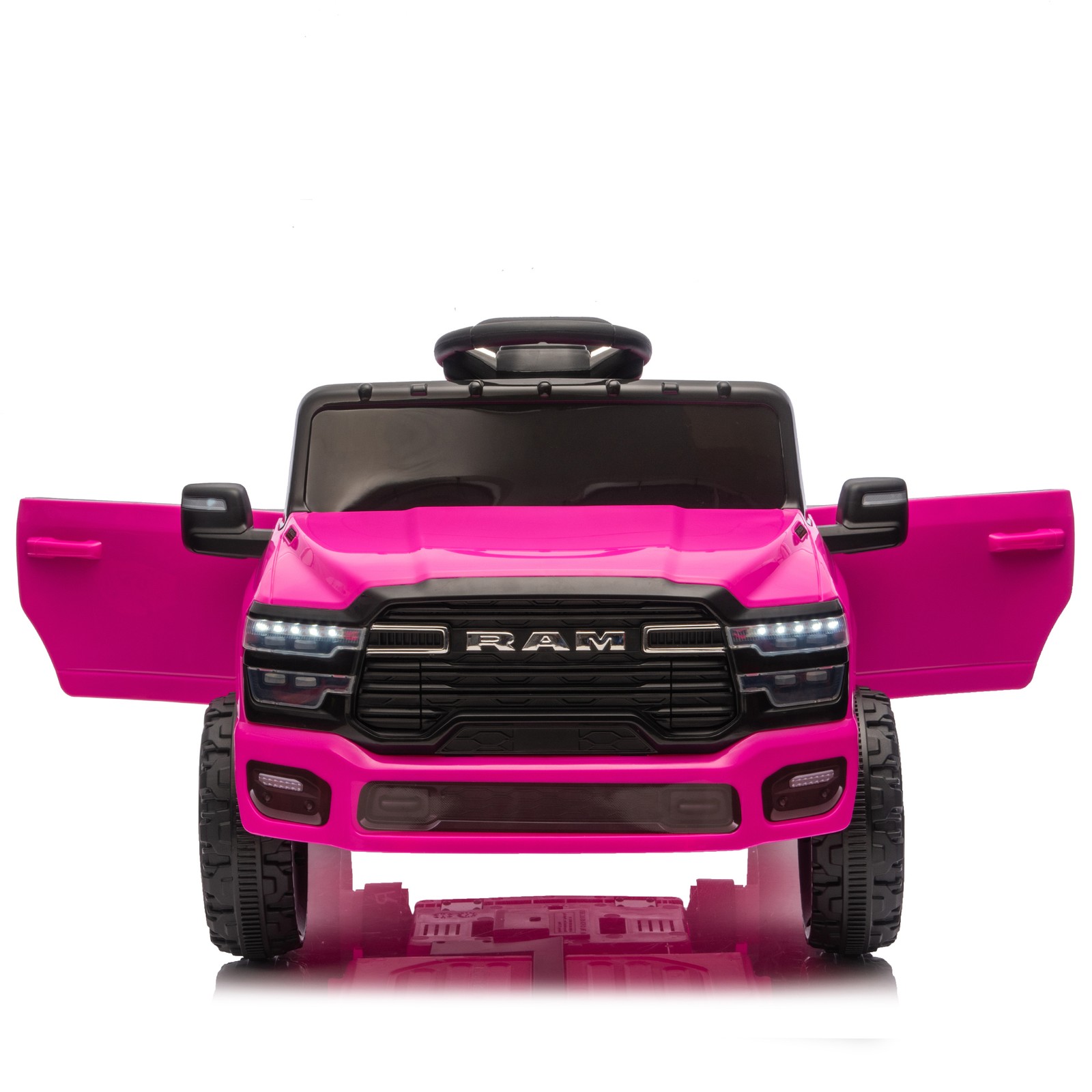12V Kids Ride on Truck w/ Parents Control 3 Speed Adjustment LED Light
