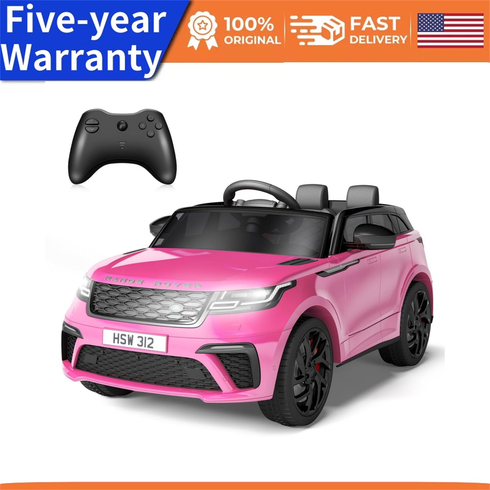 ✅12V Ride On Toys for Kids 3-8 with Mp3 Player Rocking Electric Car with Remote