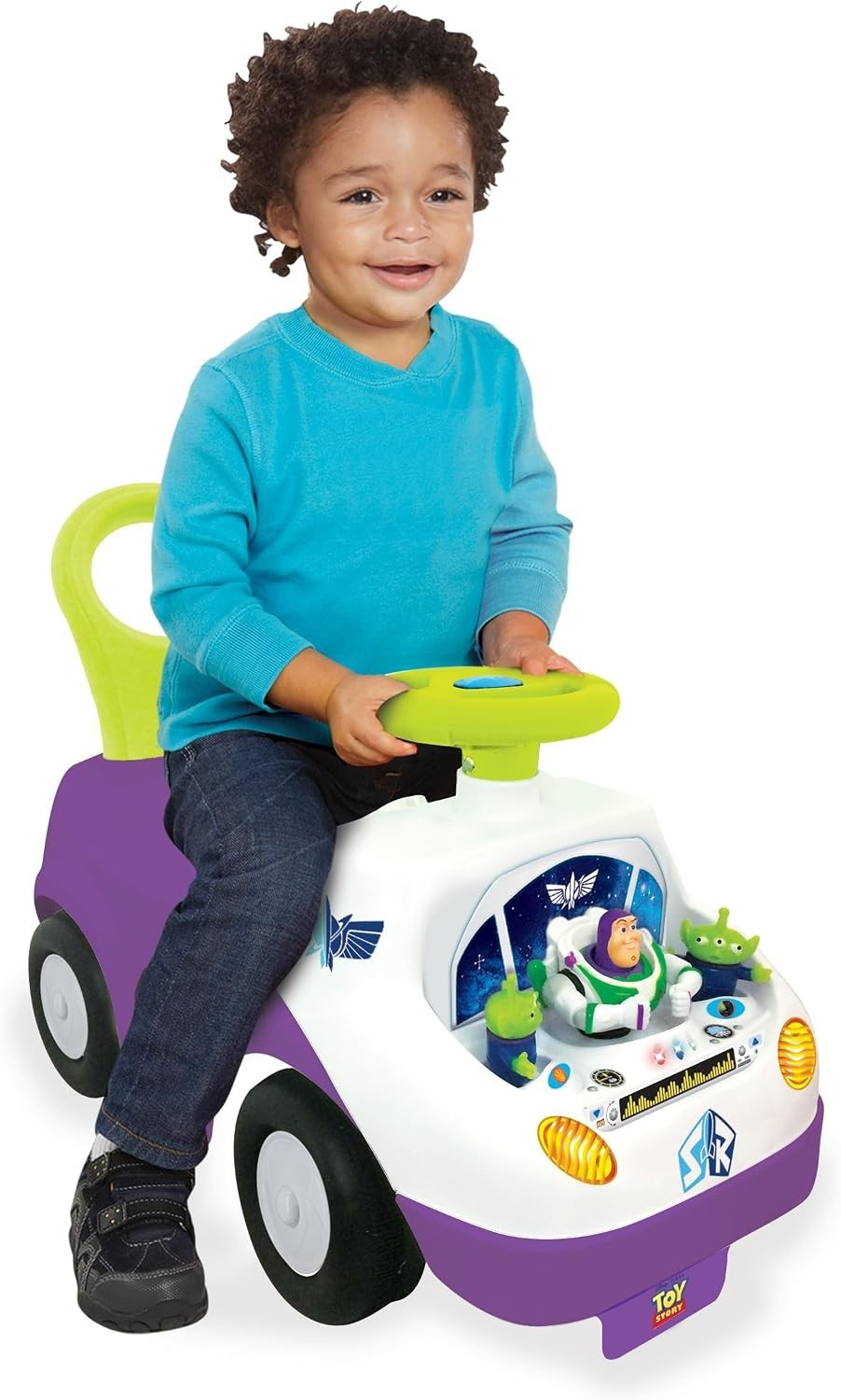 Interactive Buzz Lightyear Ride-On: Music, Lights, and Educational Fun for Kids