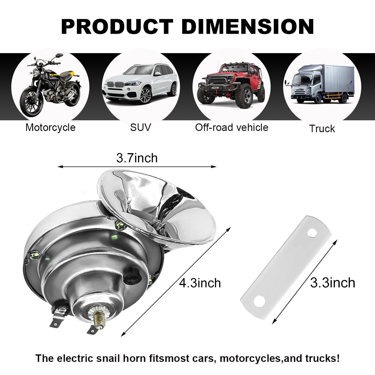 300DB Super Loud Train Horn 12V Waterproof Air Horns Replacement Kit