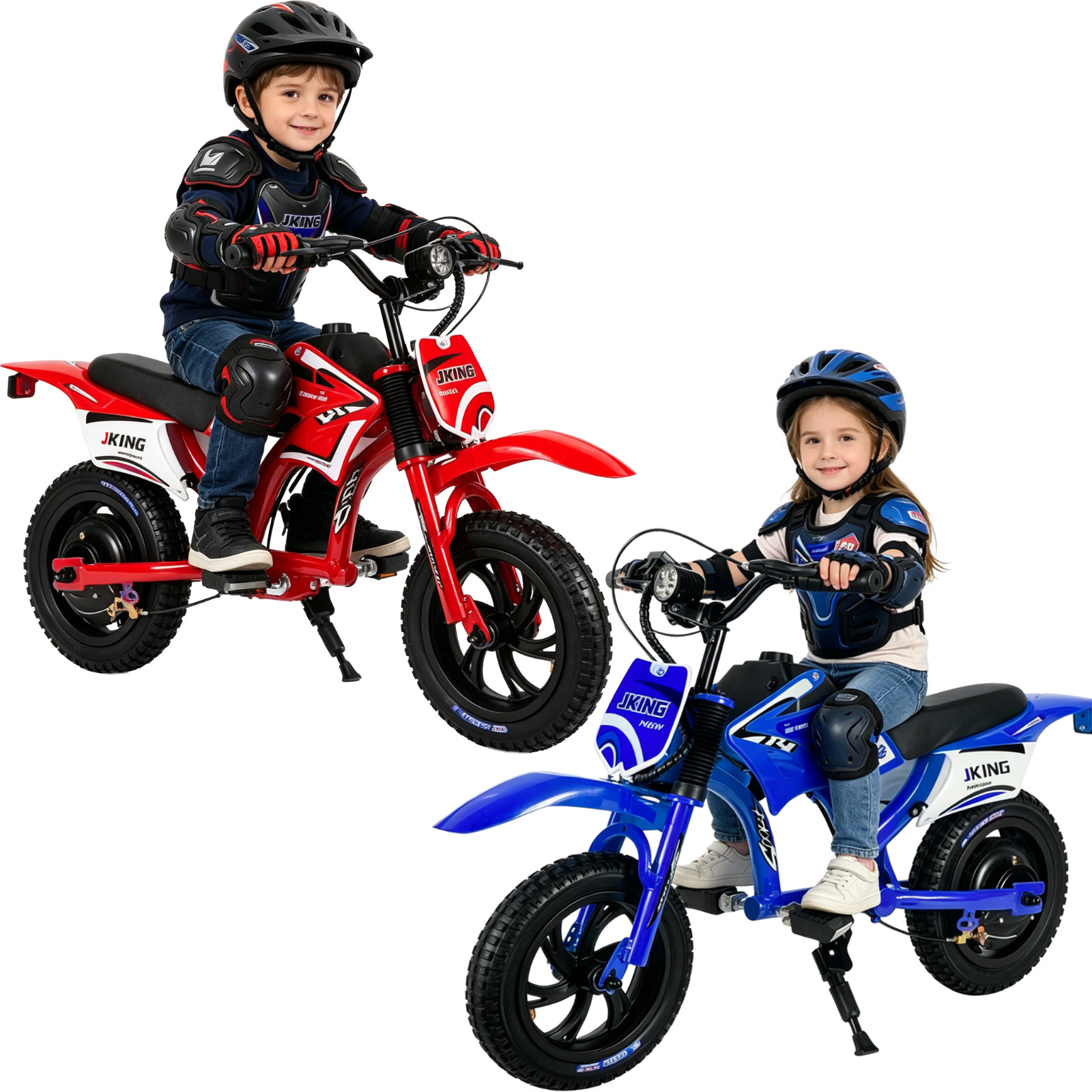 200W Kids Electric Motorcycle with Twist-Grip Throttle, 12″ Spring Suspension