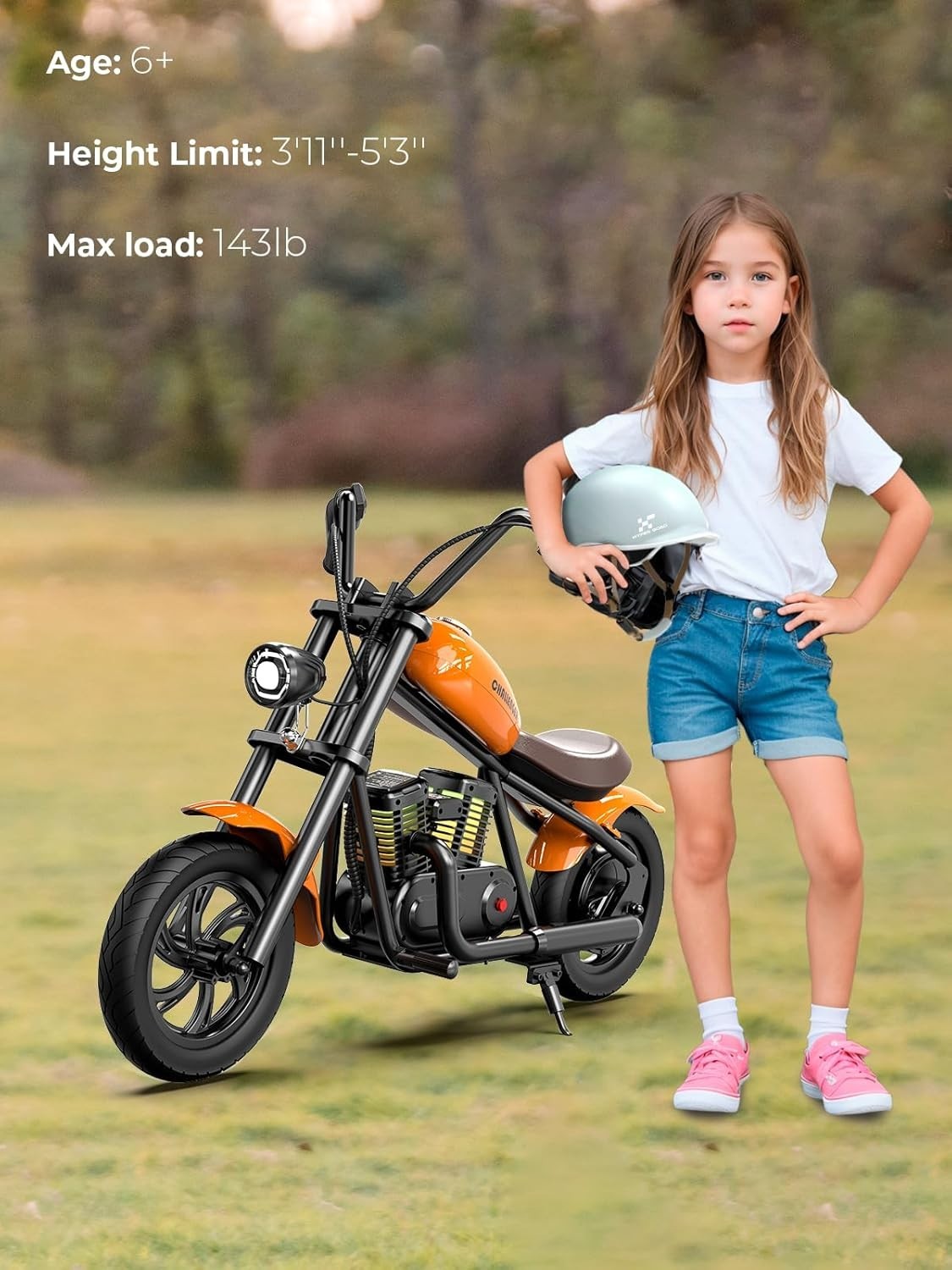 HYPER GOGO Cruiser 12 Plus Electric Motorbike Motorcycle for Kids 6 Years + USA