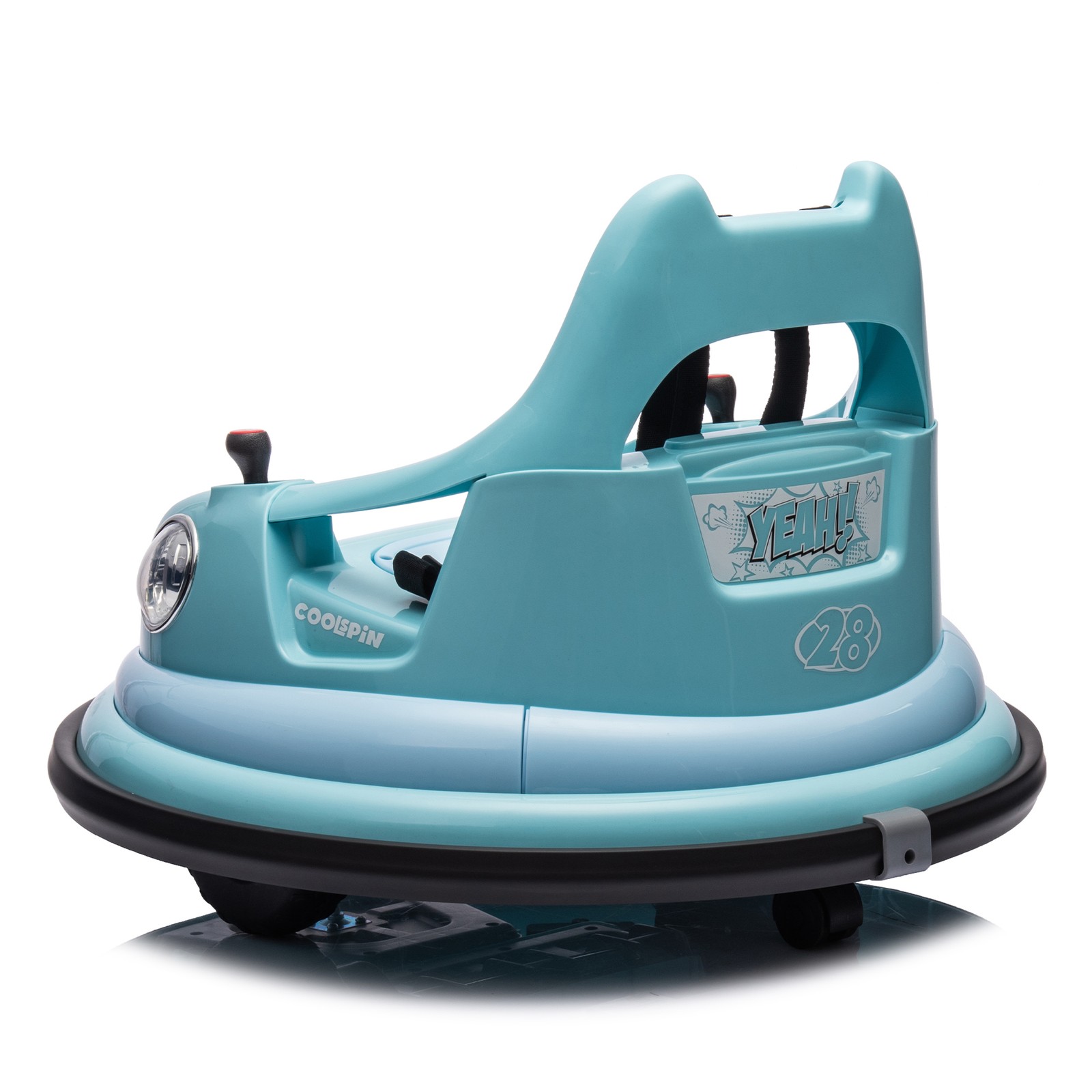 12V Ride on Bumper Car for Kids Electric Car for Kids 1.5-5 Years Old LED Blue