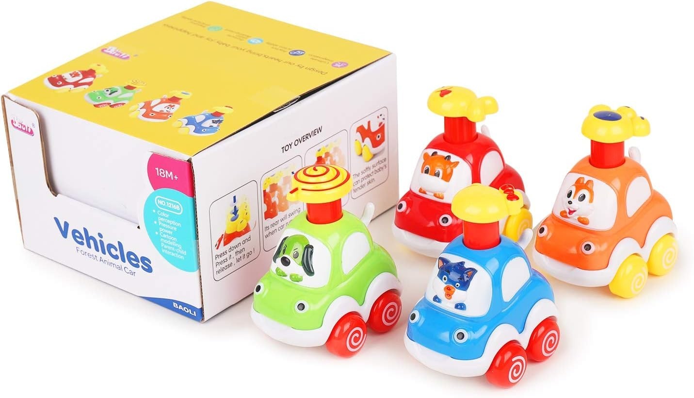 Bright and Safe Animal Car Toys – Perfect Gifts for Toddlers 1-2